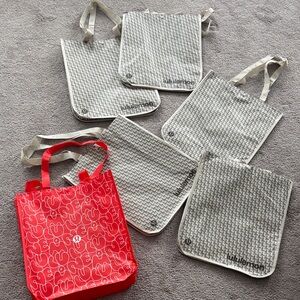 lululemon athletica Red and Gray Tote Collection